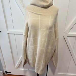 ANDREE BY UNIT Cream Cowl Neck Sweater
